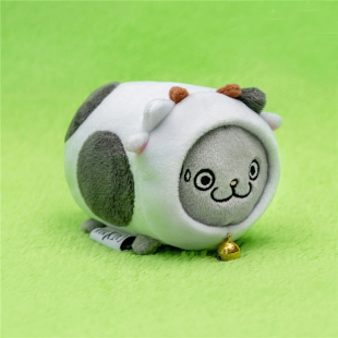 CATXMAN 周柏豪 猫星侠迷你小号 奶牛造型牛年 可爱摆件 毛绒公仔