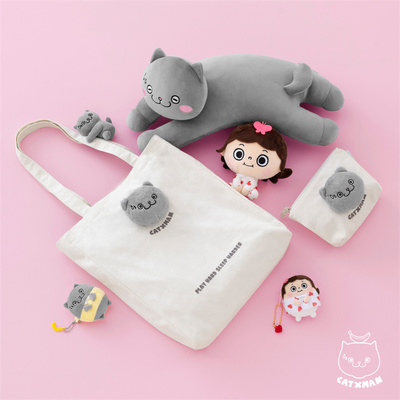 CATXMAN周柏豪毛茸头像单肩包