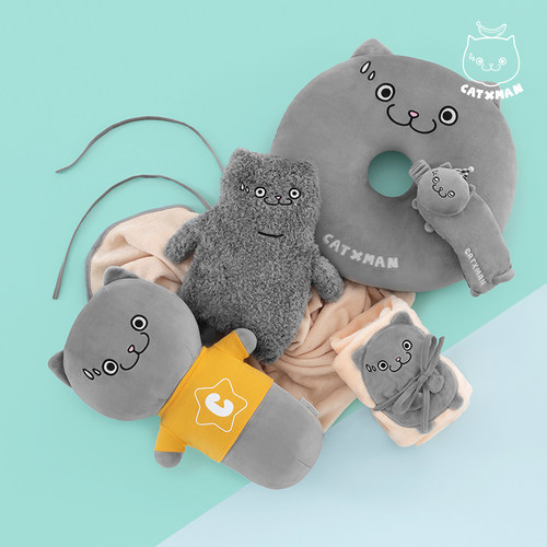 CATXMAN周柏豪猫星侠午睡毛绒毯