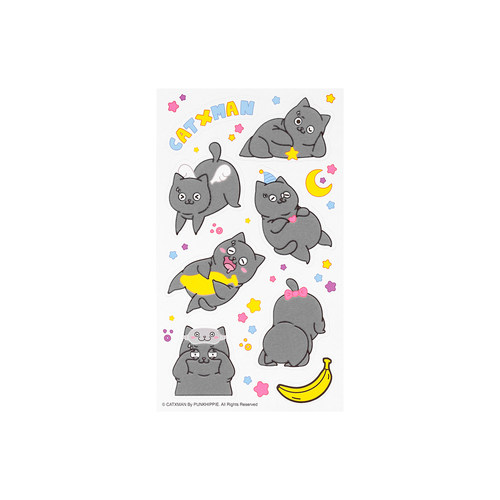 CATXMAN周柏豪彩色卡通贴纸