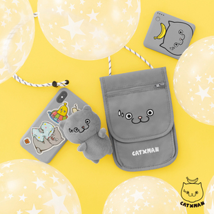 CROSS SMALL 周柏豪 手机斜跨小包 CASE 猫星侠印花 BODY CATXMAN