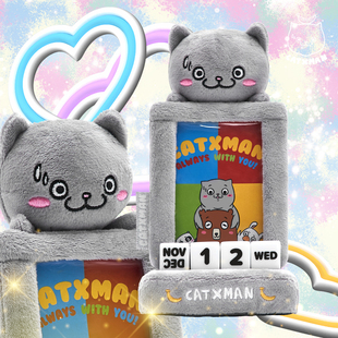 CATXMAN 周柏豪 喵星侠照片相框可调日历创意摆件