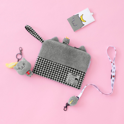 CATXMAN周柏豪格仔休闲收纳包