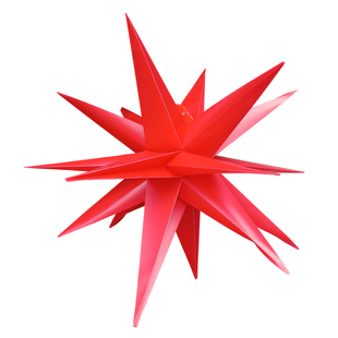 LED折叠爆炸星多角星彩灯艺术馆婚庆圣诞装 挂件 饰灯广场商场吊式