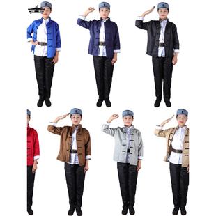 抗战时期男女民兵游击队武工队村民演出服土八路服装江姐表演服装