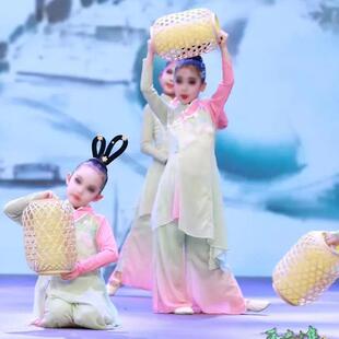 灯影江南儿童演出服灯笼道具古典舞女童忆江南舞蹈淡妆浓抹总相宜
