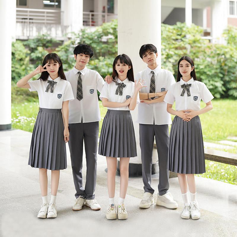 初高中学生合唱演出服毕业班服套装男女诗歌朗诵演讲比赛集体服装图片