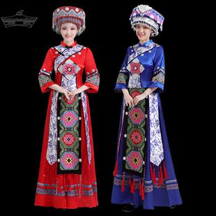 土家族盛装女湘西少数民族成人服恩施西兰卡普舞台演出舞蹈服套装