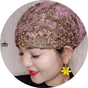 遮白发头饰帽子款纱巾女春夏新款回族头巾盖头妈妈款方便头套帽子