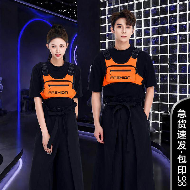 酒吧服务员工作服马甲套装潮流主题饭厅静吧清吧水疗会所工衣定制