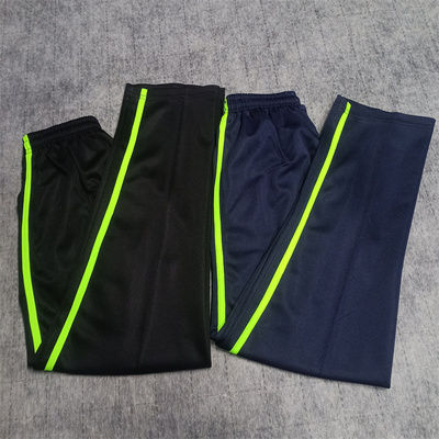 校服裤子春秋男女直筒中小学生一道杠藏蓝色一厘米绿条边运动长裤