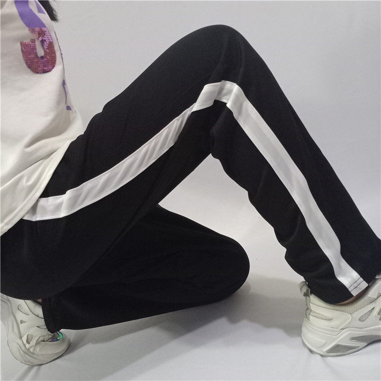 校服裤子直筒宽松运动小学生黑色
