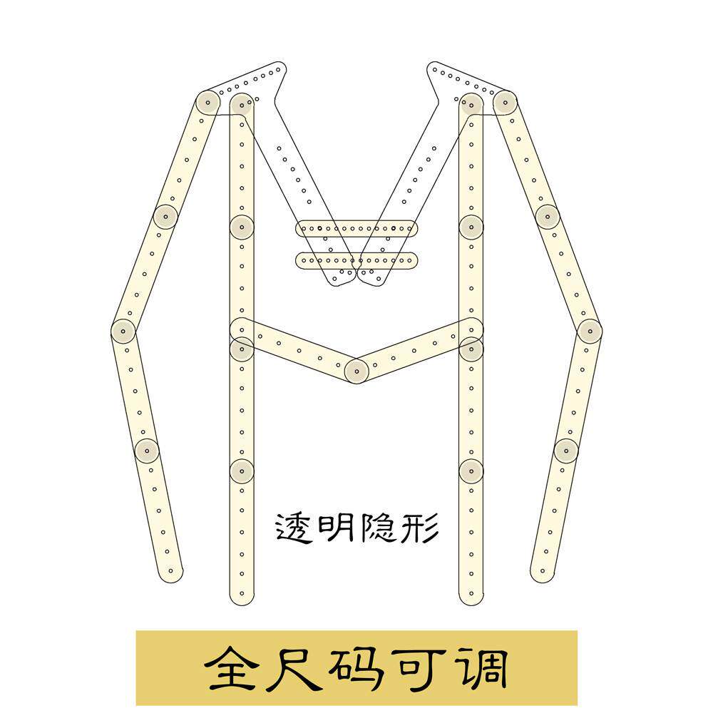 亚克力透明衣架白底图拍摄道具挂拍衣架服装拍摄拍照专用隐形衣架