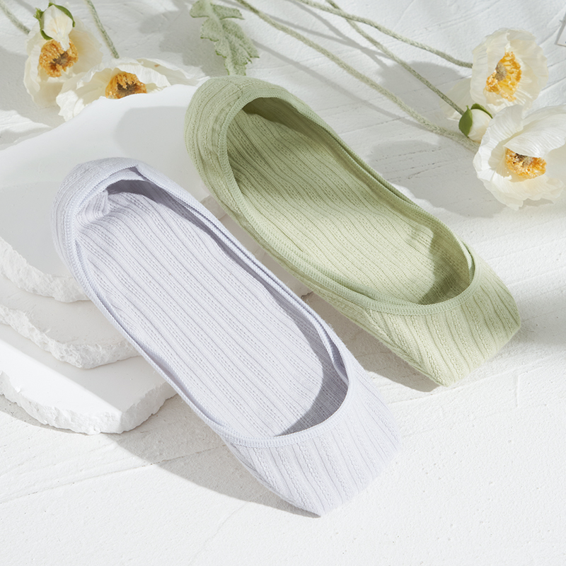 浅口隐形袜船袜女夏季薄款网眼透气毛巾底防滑不掉跟女士单鞋袜子