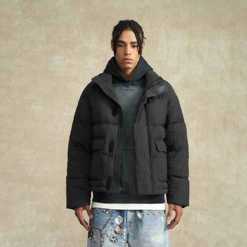 BONELESS肌理面料短款羽