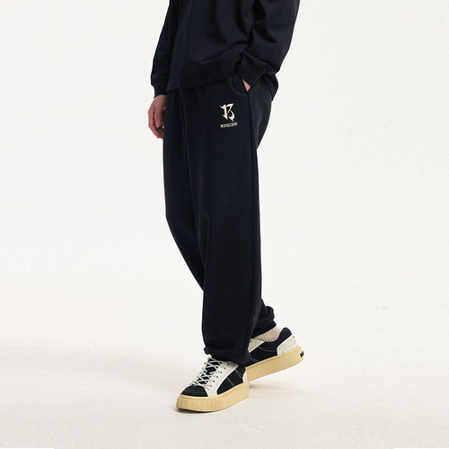 BONELESS【无境系列】春季美式高街束脚毛圈卫裤男休闲直筒运动裤