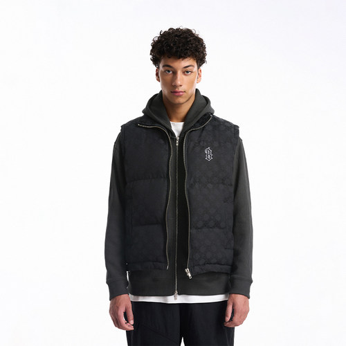 BONELESS哥特B老花棉衣