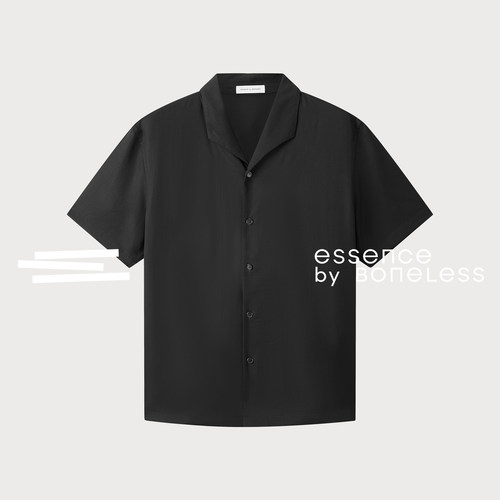 天丝吸湿排汗简约翻领衬衫潮流舒适上衣支线Essence by BONELESS