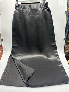 香云纱60姆米超厚黑色半身裙臀围106裙长85 满分桑蚕丝重磅