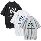 艾伦沃克fade短袖 Walker潮男学生衣服 翻领夏Alan 半袖 t恤olol衫