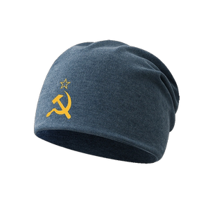 前苏联CCCP镰刀红星帽子男女头巾帽围脖防风加绒堆堆帽包头帽冬
