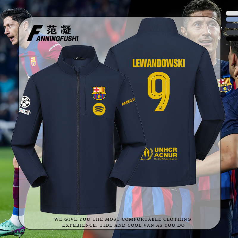 25-26巴萨巴塞罗那主场冲锋衣服