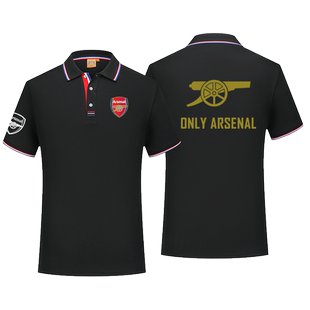 阿森纳Arsenal枪手球衣服polo衫男短袖宽松夏季翻领t恤足球迷运动