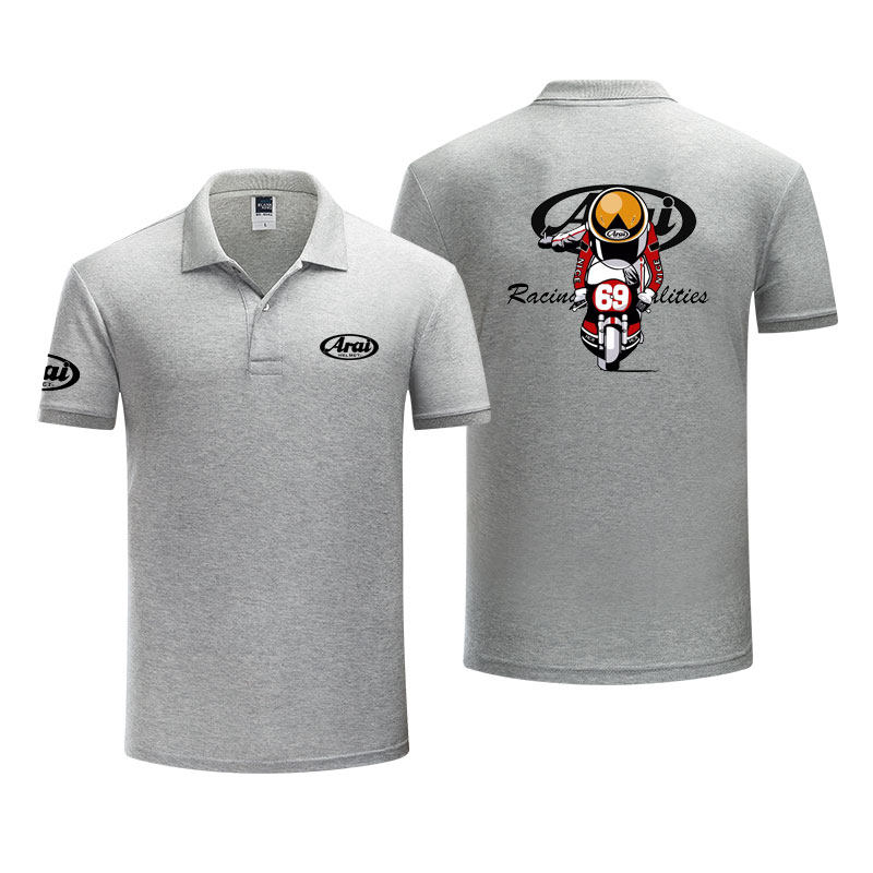 ARAI HELMET MOTORCYCLE MOTORCYCLE RIDING JERSEY CUSTOM PATTERN RACING SUIT MENS CASUAL POLO SHIRT LAPEL T-SHIRT SUMMER