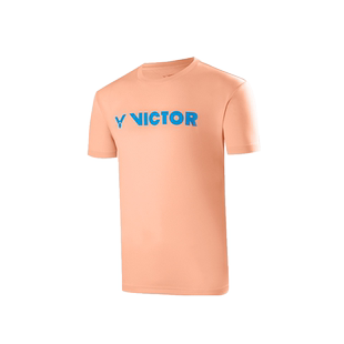 VICTOR/威克多官方夏季轻薄透气羽毛球服针织运动短袖T恤 T-40050