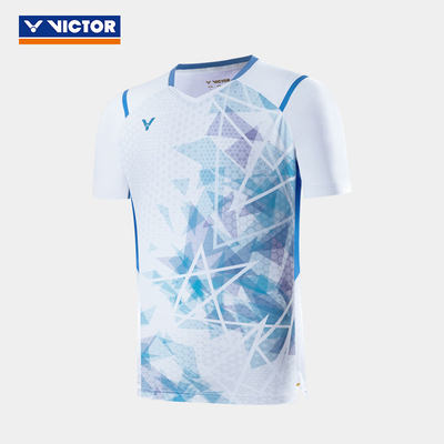 VICTOR/威克多羽毛球服签约球员大赛服针织T恤 T-40001