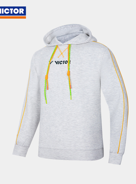 VICTOR/威克多羽毛球服训练系列针织连帽运动卫衣 T-45106