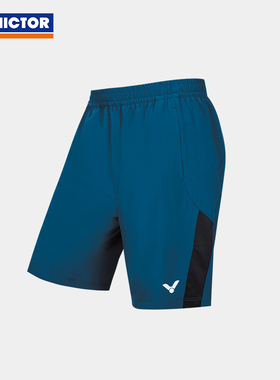 VICTOR/威克多官方夏季撞色透气轻薄羽毛球梭织运动短裤 R-55206