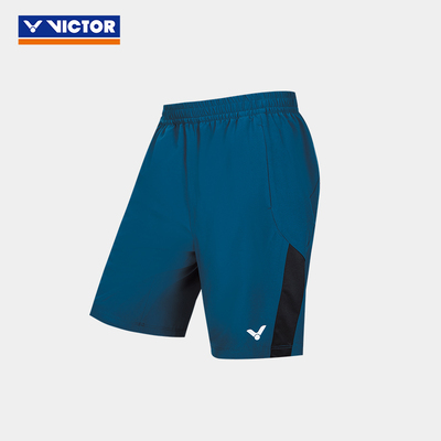 VICTOR/威克多官方夏季撞色透气轻薄羽毛球梭织运动短裤 R-55206