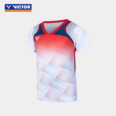 VICTOR/威克多羽毛球服青少系列儿童针织短袖T恤 T-52012