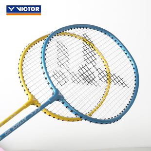 ATTACK80 初学娱乐休闲 VICTOR 威克多羽毛球拍对拍双拍套装