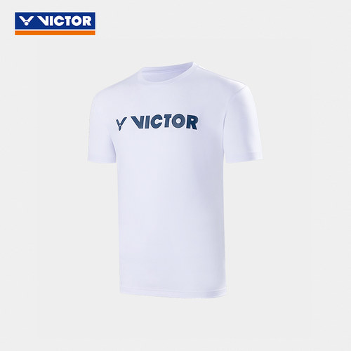 VICTOR/威克多官方夏季轻薄透气羽毛球服针织运动短袖T恤 T-40050