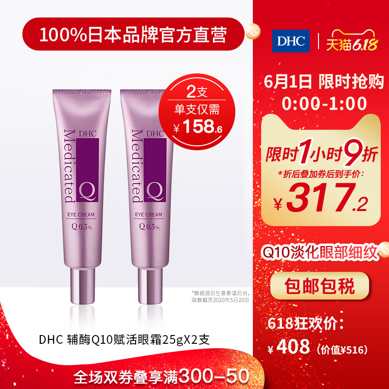 DHC【保税包邮*2倍购买】辅酶Q10赋活眼霜25g 保湿辅助抗皱淡细纹