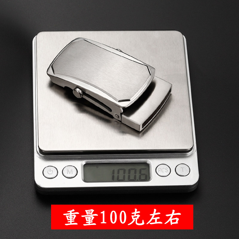 304不锈钢皮带扣头老式钢扣滚轴无牙无孔腰带配件卡子裤带头3.5cm