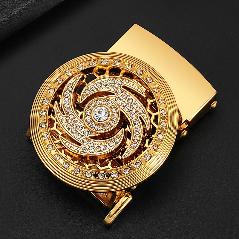 皮带扣头网红款镶钻旋转卡子