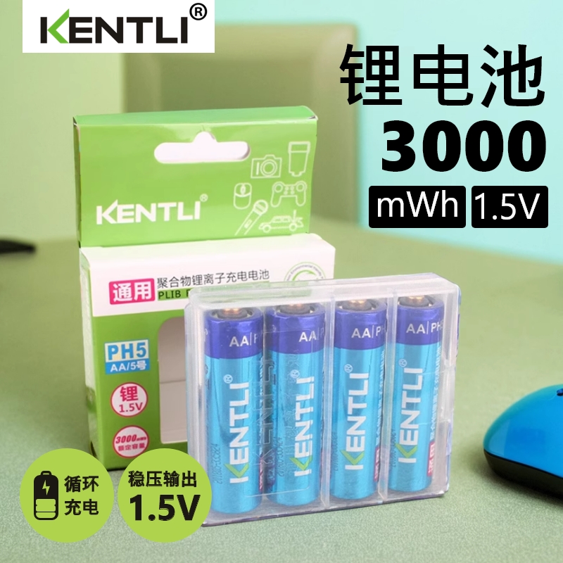 耐用5号电池循环充电锂电池