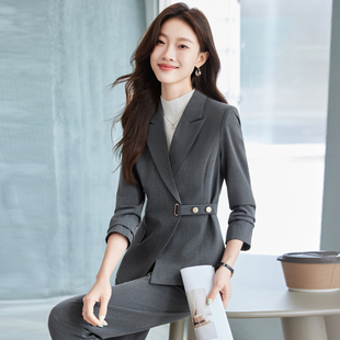 西装套装女2025新款春秋款时尚气质酒店管理层高级感珠宝店工作服