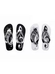 Fourth3Ex Subculture Piano Note Print Flip-Flops for Men and Women, Original Niche Non-Slip Slippers Sandals