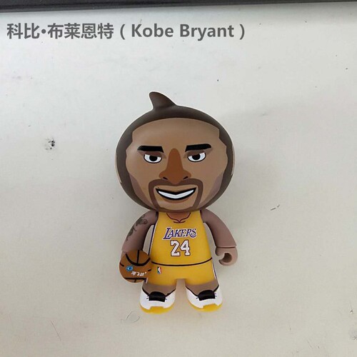 科比 布莱恩特纪念品公仔 NBA湖人梦之队人偶模型手办办公室摆件