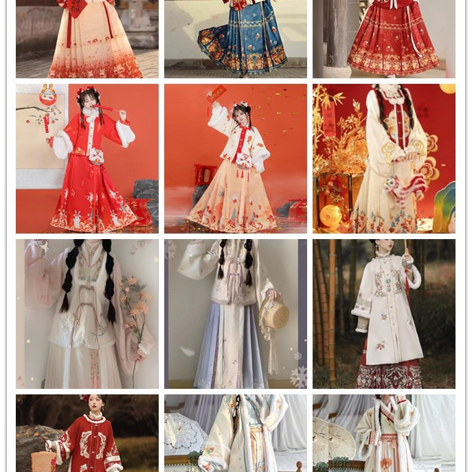 出租冬款汉服女生超仙加厚冬季宋制明制清朝演出表演景区出片加绒