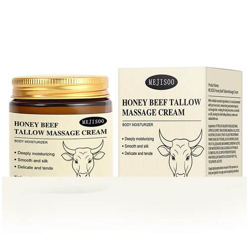 跨境Honey Beef Tallow Massage Cream蜂蜜牛脂按摩膏滋润紧致