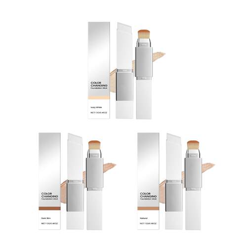 Color-Changing Foundation Stick二合一变色粉底棒 保湿哑光粉底