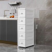 Gap storage cabinet: 15cm, extremely narrow 25 cm, side gap storage rack, wall-mounted cabinet, pull-out storage rack thumbnail 6