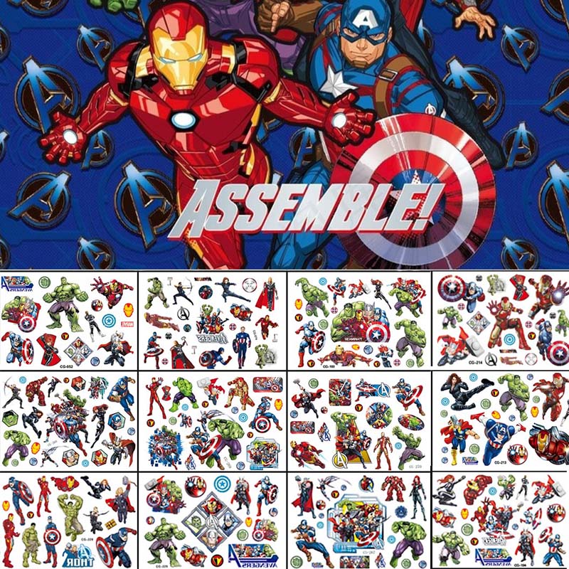 钢铁侠儿童纹身贴复仇者联盟