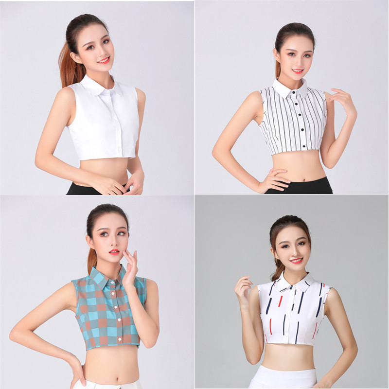 韩版百搭黑白色纯棉秋冬季假领子