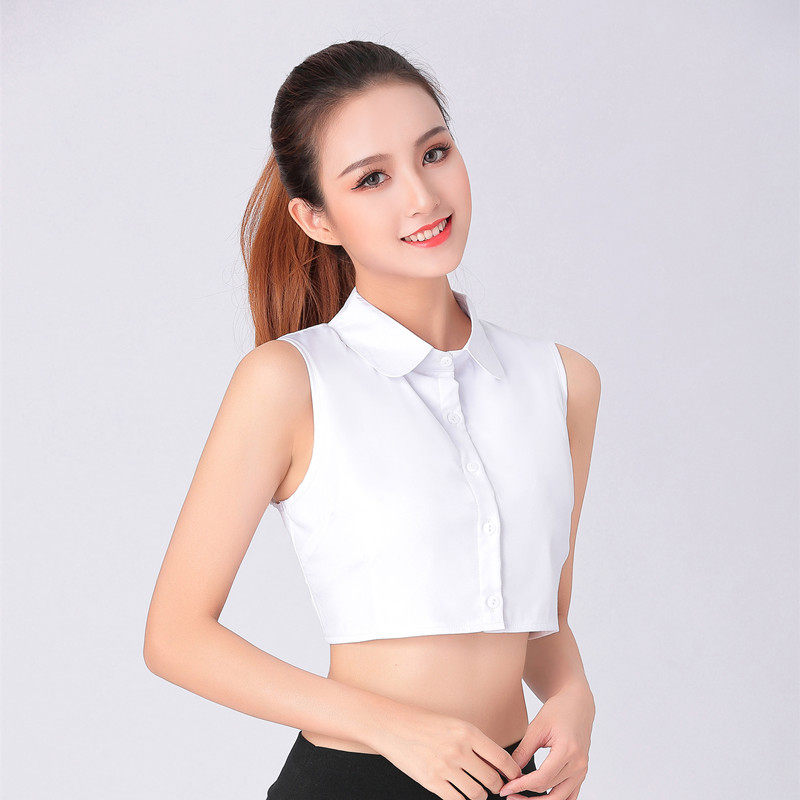 2023 NEW PURE WHITE FLEECE FALSE COLLAR WOMENS PRIMER WARM FAKE SHIRT COLLAR VERSATILE FAKE COLLAR WINTER